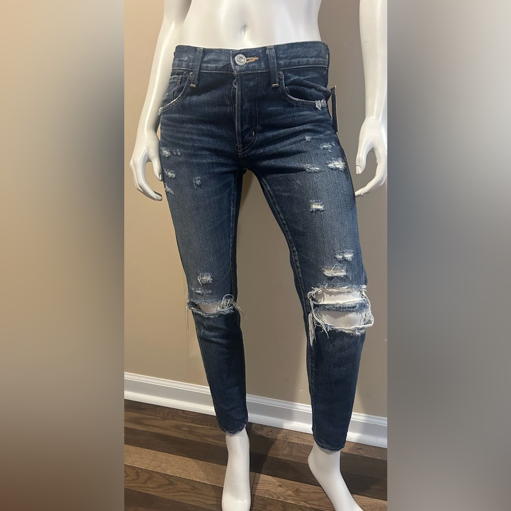MOUSSY Vintage Slim Straight Distressed Jeans 👖